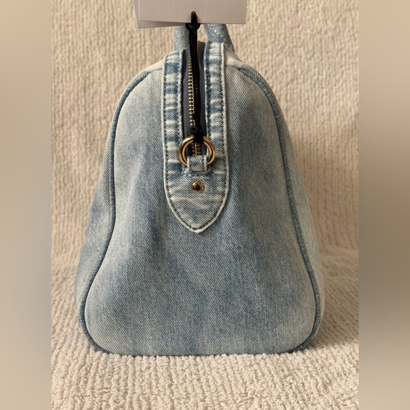Coach Rowan Large Satchel Bag In Loved Denim - Picture 4 of 7